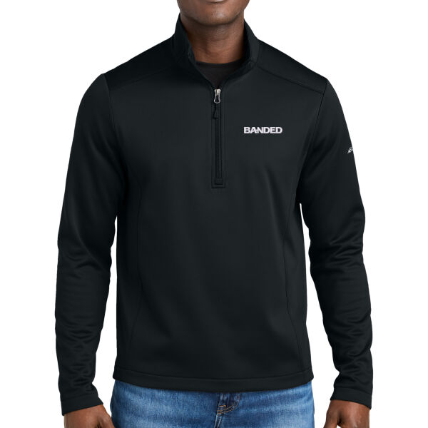 Banded Embroidered - Smooth Mid Layer Fleece 1/2 Zip Thumbnail