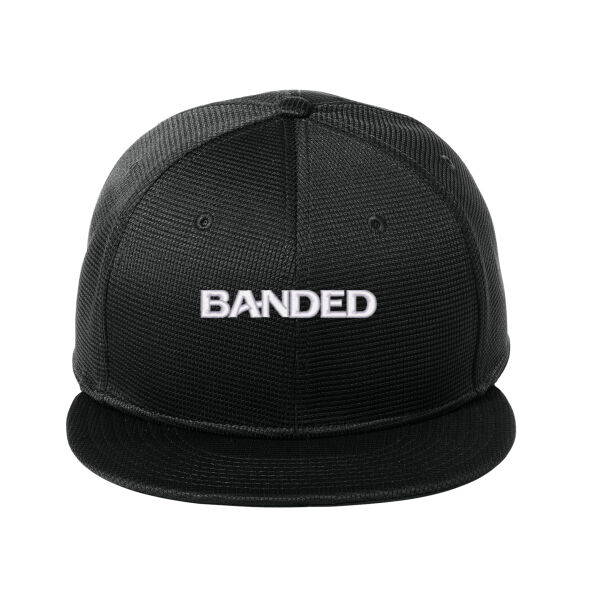 Banded Embroidered - Pivot Flat Bill Snapback Cap Thumbnail