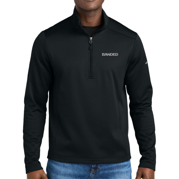 Banded Embroidered - Smooth Mid Layer Fleece 1/2 Zip Thumbnail