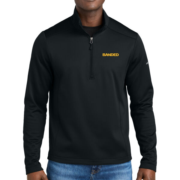 Banded Embroidered - Smooth Mid Layer Fleece 1/2 Zip Thumbnail