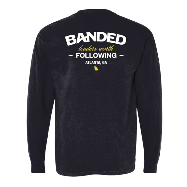 Banded Printed - Garment-Dyed Heavyweight Long Sleeve Pocket T-Shirt Thumbnail